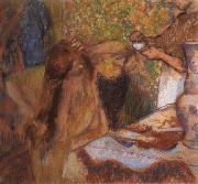 Edgar Degas Woman at her toilette oil painting